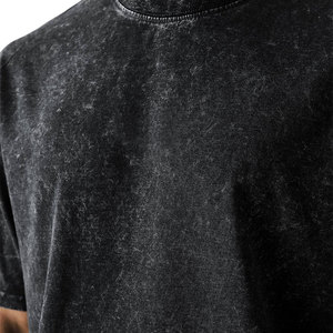 T-shirt Homme Noir Vintage Oversize 100% Coton Effet Délavé à l'Acide, Impression Numérique Graphique - Subculture Religieuse Sombre - Product Image 5