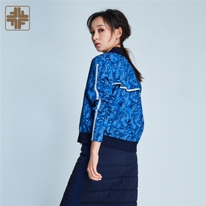 OEM ODM Ladies <b>Women</b> Nylon Blue Sport Padded <b>Jacket</b> - Product Image 5