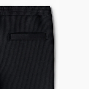 Pantalon de jogging côtelé pour homme, coupe ajustée, en mélange de coton, décontracté, style streetwear, bas de survêtement athlétique pour la gym - Product Image 5