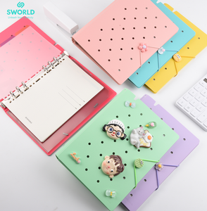 SWORLD Wholesale <b>A5</b> Refillable Loose Leaf Notebook PP Cover Multicolor Portable Functional Daily <b>Planner</b> OEM ODM - Product Image 6