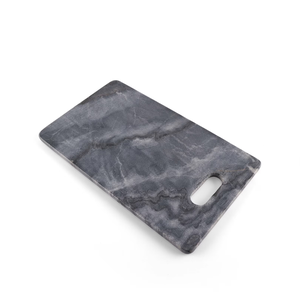 Tabla de cortar de mármol modesta con asa redonda, tabla de cocina premium para preparar alimentos, servir y uso culinario. - Product Image 5