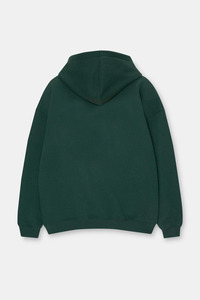 Stylish Thick 500GSM French Terry 100% Cotton Hoodies Men Custom Blank Pullover Embossed Streetwear Drop Shoulder High Quality - Product Image 2