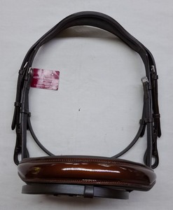 Correa de cuero para caballo de fabricante mayorista de alta demanda con riendas de tela y diadema de cristal brillante - Product Image 4