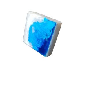 Poignée de tirage carrée en résine époxy marbre naturel, faite à la main, écologique et durable, pour armoires modernes, tiroirs et décoration intérieure - Product Image 1