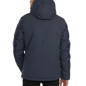 Veste matelassée décontractée pour homme avec rembourrage doux et sensation de chaleur, veste matelassée pour homme pour temps froid avec coque extérieure protectrice - Product Image 2
