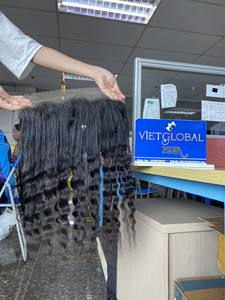 Haute qualité HD dentelle frontale vague naturelle cheveux vierges non transformés cheveux noirs pour femmes du Vietnam couleur naturelle - Product Image 6