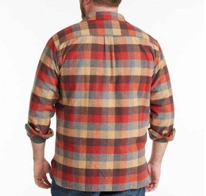 Chemise en flanelle à carreaux de haute qualité avec poche poitrine, style streetwear, coupe ample, manches longues, par Cumbre Sports - Product Image 2