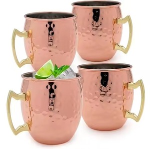 Moscow Mule Copper Mugs Sublimation Copper Plated Stainless Steel Engraved <b>Beer</b> Drinking Mule Mug - Product Image 4