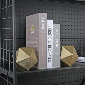 2 sujetalibros dorados con forma de lazo, sujetalibros de metal bonitos y resistentes, soporte decorativo para libros, esculturas decorativas, estatuas, adorno para estante de mesa - Product Image 6