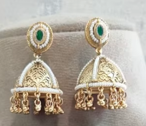 Ensemble de collier de mariée en moissanite plaqué or de luxe pour femmes, bijoux de mariage indiens classiques et festifs - Product Image 2