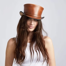 Premium Handcrafted Digital Printing <b>Leather</b> Cowboy Hat Adjustable <b>String</b> European American Style Outdoor Sun Hat Adults Unisex - Product Image 4