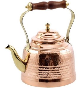 Classic Copper <b>Tea</b> Pot <b>Kettle</b> Matte Finish with Handle Handmade for Kitchen Heating Water Decorative Display and Gift Use - Product Image 3