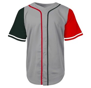 Camisetas de Béisbol Personalizadas para Jóvenes con Botones y Manga Corta, Uniformes con Parches Cosidos, Logotipo del Nombre del Equipo Bordado, Jersey de Béisbol para Hombre - Product Image 1