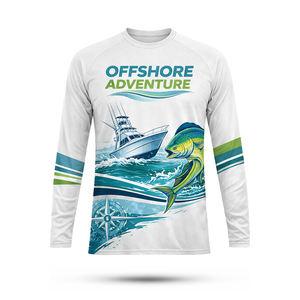 Camiseta Deportiva de Manga Larga con Sublimación, Bordado y Logotipo Personalizado de Alta Calidad - Product Image 1