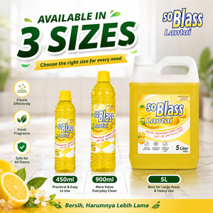 Limpiador de Pisos So Blass 5 Litros Aroma a Limón Fragancia Duradera Elimina la Suciedad Para Todo Tipo de Pisos Uso Doméstico - Product Image 5