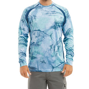 Camisa de Pesca Personalizada con Servicio OEM, Protección Solar UPF 50, Transpirable, de Color Sólido, Manga Larga para Hombre, con Impresión de Logotipo Personalizado - Product Image 3