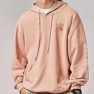 เสื้อฮู้ดแขนยาวปักลายสำหรับผู้ชาย ระบายอากาศได้ดี แฟชั่นทันสมัย ผ้าฝ้ายผสม ดีไซน์ล่าสุด เสื้อฮู้ดปักลายสำหรับผู้ชาย - Product Image 2