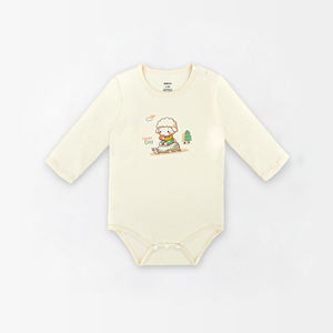 Camisa Kimono para Bebé con Diseño de Dibujos Animados, Unisex, 100% Algodón Orgánico, Tejido Transpirable, Manga Larga, Cuello Redondo con un Solo Botón, Dokma 4 - Product Image 3