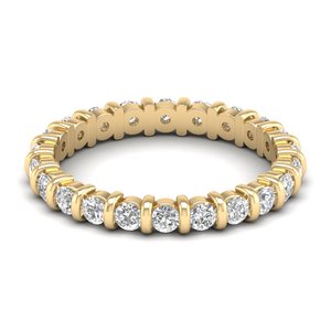 แหวนแต่งงานเพชรโมอิสซาไนต์ 14K ราคาส่ง REYES แหวนนิรันดร์สำหรับผู้หญิง ของขวัญวันครบรอบที่สมบูรณ์แบบ เครื่องประดับชั้นดี - Product Image 6