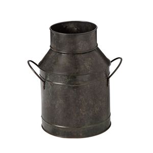 Vase en alliage de zinc de style antique |   Pot à fleurs en fer forgé, style rétro, en bronze, pour salon et table de ferme - Product Image 1