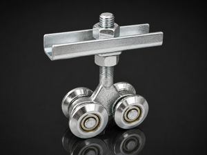 Heavy duty steel sliding door <b>pulley</b> roller mechanism with rust resistant construction precision <b>wheel</b> design and silent perform - Product Image 1