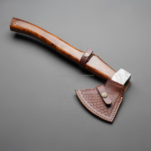 Hache en acier de Damas avec manche en bois de rose, lame forgée, outil de fendage du bois de chauffage pour le camping en plein air - Product Image 5