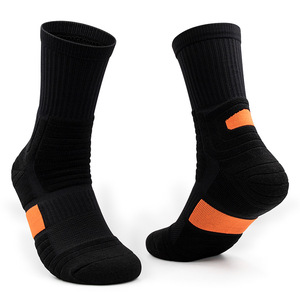 Thick Knitted Crew Medium-length <b>Running</b> Outdoor Professional Athletic <b>Socks</b> Basketball <b>Socks</b> Men's ODM OEM Multicolor - Product Image 4