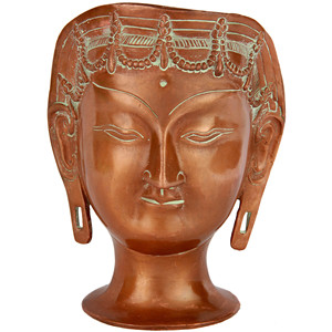 Estatua de la Diosa Tara de Latón Hecha a Mano en India, Modelo XA78, 6 Pulgadas, Ideal para Regalo, Hecho en India - Product Image 1