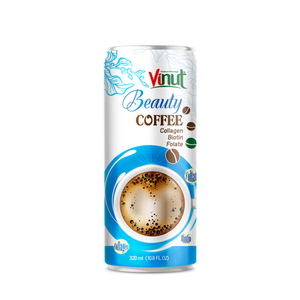 กาแฟอาราบิก้า โรบัสต้า คอลลาเจน ดื่มได้ทันที บรรจุกระป๋องอะลูมิเนียม 320 มล. คุณภาพพรีเมียม ปราศจากน้ำตาล รสช็อกโกแลต VINUT สำหรับขายส่ง - Product Image 1