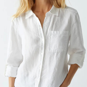 Women's Classic Button-<b>Down</b> T-Shirt in 100% Cotton - Perfect for Professional Office Wear and Casual Outfits - Product Image 6