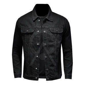Oversized Men's Jeans <b>Jacket</b> Front Logo Breathable Eco-Friendly 100% Cotton Casual <b>Lightweight</b> Outdoor Streetwear Winter <b>Jacket</b> - Product Image 2