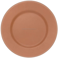 Assiette de présentation en métal durable pour la restauration professionnelle et les banquets, offrant une élégance de table durable