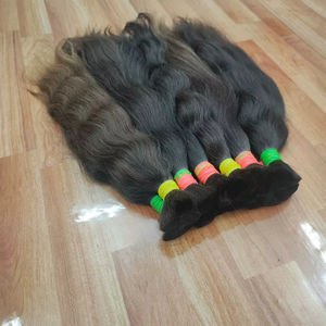 Cheveux indiens Remy naturels ondulés – 100g de cheveux humains naturels pour tissage - Product Image 1