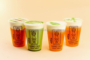 Factory Direct Cheap Custom Logo PP <b>Plastic</b> <b>Cups</b> with Flat/Dome Lids – Hot & Cold Drink Coffee Tea Juice Takeaway <b>Cups</b> - Product Image 2