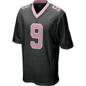 Nom et numéro de l'équipe personnalisée Maillot de football américain classique Maillot de football de rue en maille respirante Maillot de l'équipe de sublimation - Product Image 2