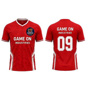 Custom Sublimation Printed <b>Soccer</b> Jersey 100% Polyester Anti-Bacterial Waterproof Quick Dry Short Lightweight All Seasons OEM - Product Image 1