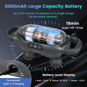Piattaforma Vibrante Elettrica con 3 Testine Massaggianti e 3 Modalità, Dotata di Molteplici Opzioni per un Massaggio Confortevole - Product Image 2