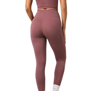 Women's <b>Brown</b> High Waisted Sculpting Fitness <b>Leggings</b> Stretch Gymwear Workout Activewear Fashion Apparel Knitted Seamless - Product Image 3