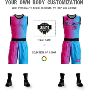 Usine d'uniformes de basketball, conception OEM, vêtements d'équipe, tissu respirant en maille, séchage rapide, ensemble de tenue de basketball performante toute saison - Product Image 3