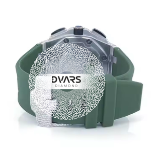 Reloj Mecánico de Moda con Moissanita y Aleación, Esfera de Lujo VVS Estilo Hip Hop, Correa de 20mm - Product Image 3