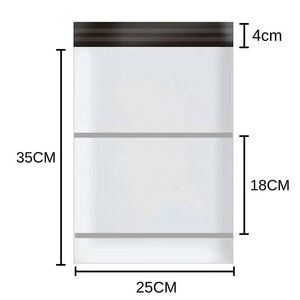 Custom Printed Eco-Friendly Poly Shipping Flyer Bag Express White <b>Waterproof</b> Clothing Plastic Bags Full SizesManufactured - Product Image 4