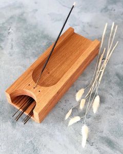 Handmade Wooden <b>Incense</b> Burner <b>Holder</b> For Meditation Yoga Room Decor Natural Wood Ash Catcher Aromatherapy <b>Stick</b> <b>Incense</b> Stand - Product Image 4