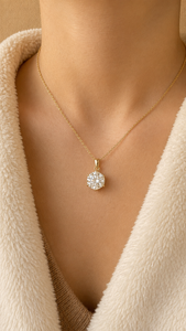 2 Carat 14K <b>Solid</b> <b>Gold</b> Hexagon Cut Lab Grown Diamond <b>Pendant</b> for Women | Minimalist Necklace Charm | Custom Fine Jewelry - Product Image 3
