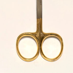 Nuevas Tijeras Quirúrgicas Curvas Doradas para Tejido y Encías, Instrumentos Dentales de Alta Calidad, Tijeras La Grange TC 10.5CM - Product Image 6