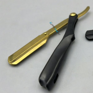 Rasoir droit personnalisé pour hommes, manche en plastique, lame unique, pour cheveux, visage, corps, maillot, usage en salon, rasoir turc – Vente chaude - Product Image 2