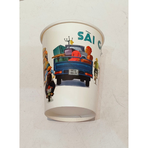Vaso de Papel Kraft Ecológico Compostable para Regalos, de 2 Capas, Biodegradable, de Grado Alimenticio, Impresión Flexográfica Personalizada, para Bebidas Frías y Calientes - Product Image 1