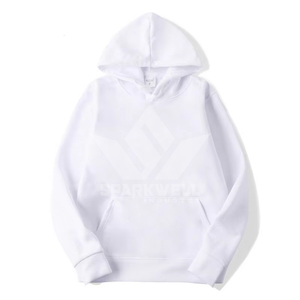 Sweat-shirt à capuche unisexe vert foncé, coupe classique, en molleton de coton, style streetwear décontracté avec logo imprimé sur le devant, respirant pour l'automne - Product Image 4