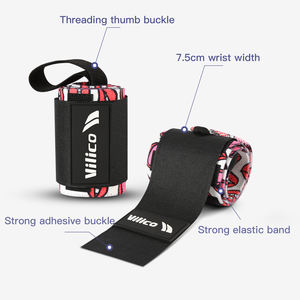 สายรัดข้อมือนีโอพรีน/ผ้าฝ้าย/สแปนเด็กซ์ สายรัดพันข้อมือ ป้องกันการลื่น ระบายอากาศได้ดี น้ำหนักเบา อุปกรณ์ป้องกันสำหรับออกกำลังกาย - Product Image 4