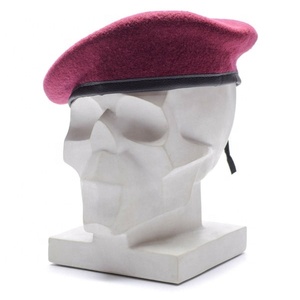 OEM ODM Custom Wool Berets Classic Vintage Officer Beret Hats for Men - Product Image 3