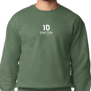 เสื้อสเวตเตอร์คอกลมสำหรับผู้ใหญ่ผู้ชายสีเขียวพรีเมี่ยมผ้าฝ้ายเสื้อแขนยาวลำลองเสื้อนุ่มสบายเสื้อผ้าเปล่า - Product Image 4